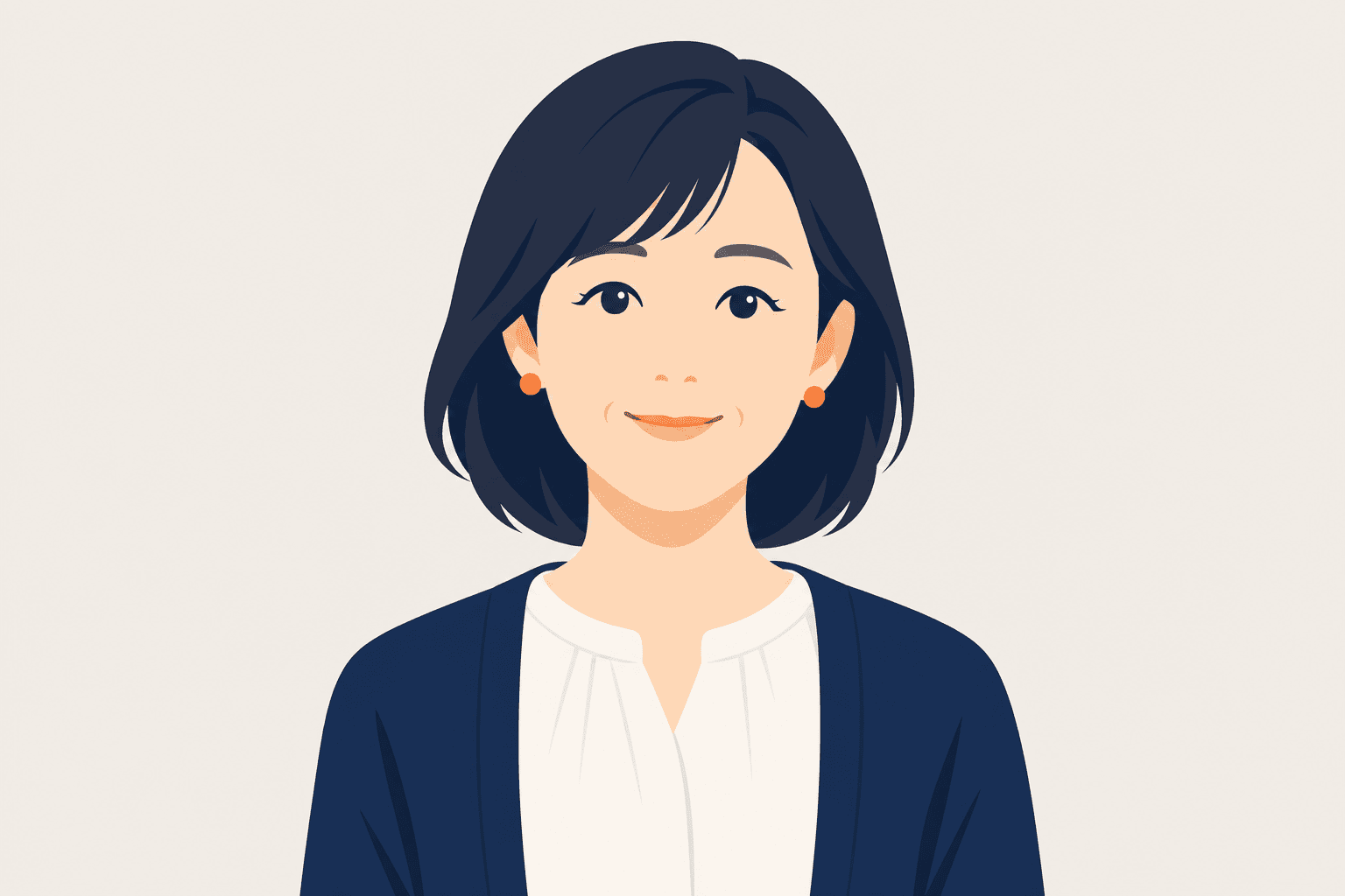 中1女子の保護者のイラスト