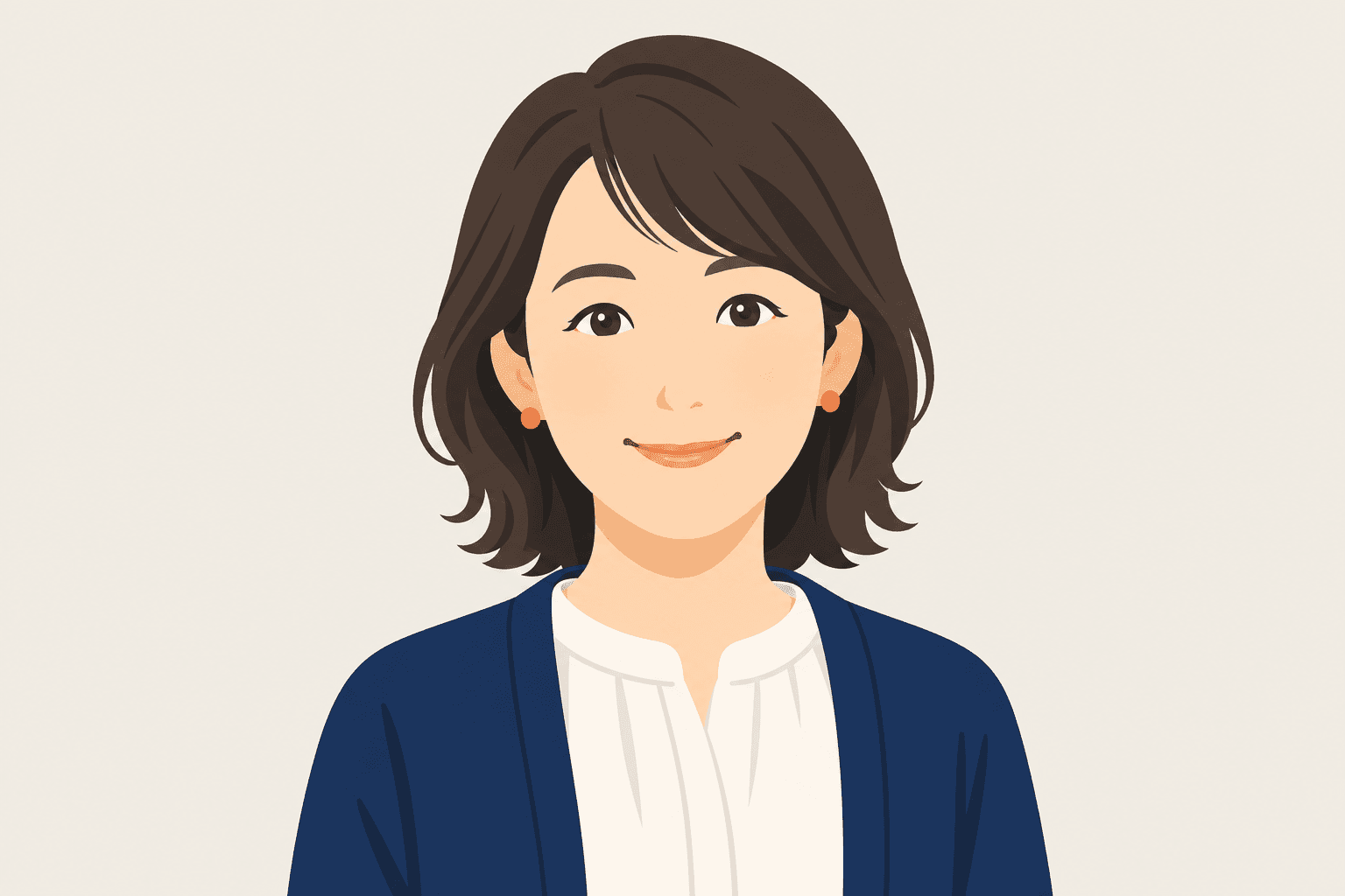 中2女子の保護者のイラスト