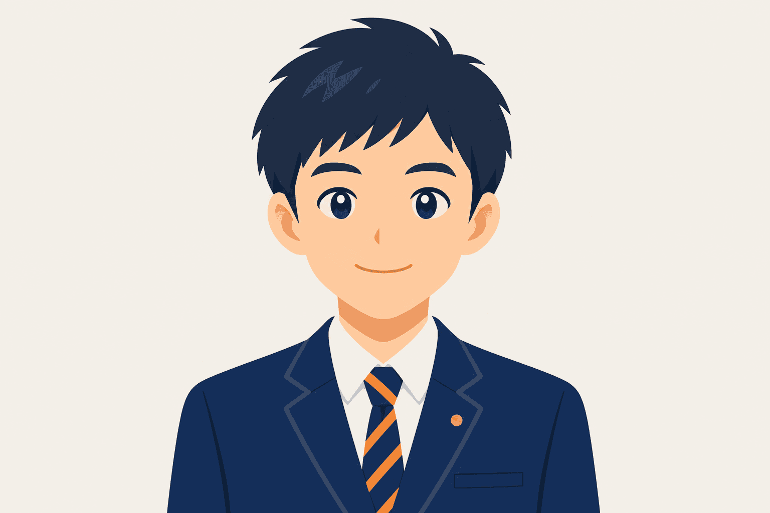 中2男子のイラスト