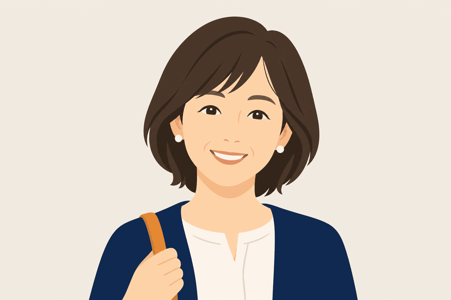 中2男子の保護者のイラスト